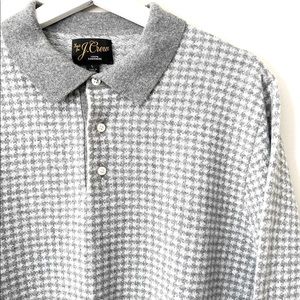JCrew Men Sweater Gray color. Size L. 100% Cashmere. New.